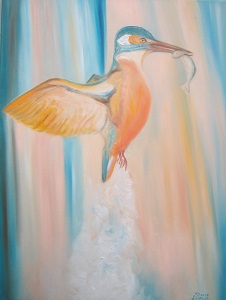 Eisvogel zwanzig, 80x60 cm 