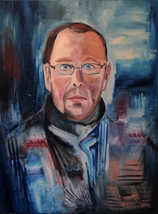 Nr.25 Selbstportrait, 80×60 cm, Öl auf Leinwand, 2014