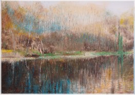 Spätherbst am Wurlsee II, 50 x 70 cm 