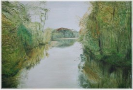 20 - Am Wasser, 60x90, Öl auf Leinwand