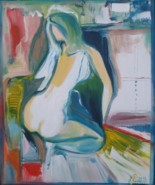 Auf dem Sessel, 60x50 cm, 2012