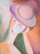 Mädchen mit Hut, 80x60 cm, 2011